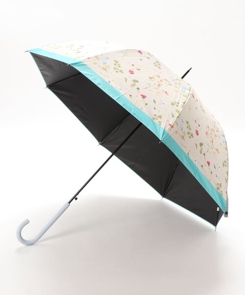 macocca（マコッカ）の「完全遮光 UVカット100% 日傘 晴雨兼用 ジャンプ傘 デザインシリーズ ボタニカル柄（長傘・レディース・ピンク/イエロー/オレンジ/ブルーグリーン・FREE）」の19枚目の写真