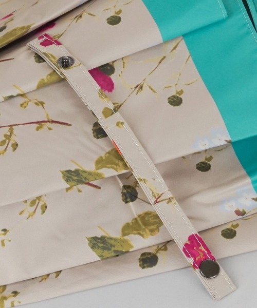 macocca（マコッカ）の「完全遮光 UVカット100% 日傘 晴雨兼用 ジャンプ傘 デザインシリーズ ボタニカル柄（長傘・レディース・ピンク/イエロー/オレンジ/ブルーグリーン・FREE）」の10枚目の写真