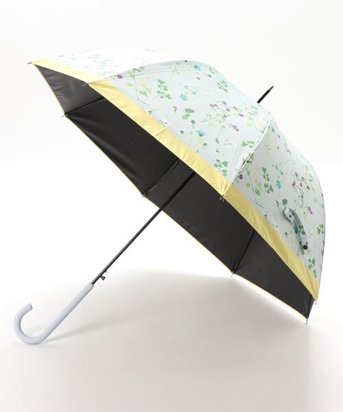 macocca（マコッカ）の「完全遮光 UVカット100% 日傘 晴雨兼用 ジャンプ傘 デザインシリーズ ボタニカル柄（長傘・レディース・ピンク/イエロー/オレンジ/ブルーグリーン・FREE）」の13枚目の写真