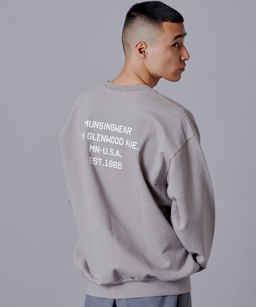 Penguin by Munsingwear（ペンギン バイ マンシングウェア）の「ペンギン バイ マンシングウェア ロサンゼルスアパレル G.M スウェット メンズ ユニセックス ウェア スポーツウェア ゴルフ（スウェット・メンズ・ホワイト/ブルー/ブラウン・S/M/L/XL）」の3枚目の写真