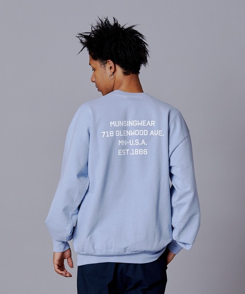 Penguin by Munsingwear（ペンギン バイ マンシングウェア）の「ペンギン バイ マンシングウェア ロサンゼルスアパレル G.M スウェット メンズ ユニセックス ウェア スポーツウェア ゴルフ（スウェット・メンズ・ホワイト/ブルー/ブラウン・S/M/L/XL）」の6枚目の写真