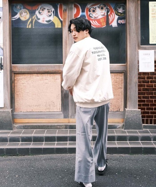 Penguin by Munsingwear（ペンギン バイ マンシングウェア）の「ペンギン バイ マンシングウェア ロサンゼルスアパレル G.M スウェット メンズ ユニセックス ウェア スポーツウェア ゴルフ（スウェット・メンズ・ホワイト/ブルー/ブラウン・S/M/L/XL）」の14枚目の写真