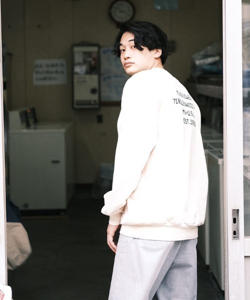 Penguin by Munsingwear（ペンギン バイ マンシングウェア）の「ペンギン バイ マンシングウェア ロサンゼルスアパレル G.M スウェット メンズ ユニセックス ウェア スポーツウェア ゴルフ（スウェット・メンズ・ホワイト/ブルー/ブラウン・S/M/L/XL）」の17枚目の写真