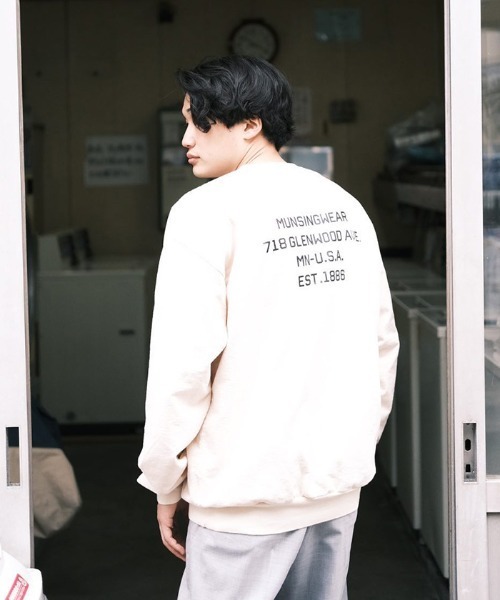 Penguin by Munsingwear（ペンギン バイ マンシングウェア）の「ペンギン バイ マンシングウェア ロサンゼルスアパレル G.M スウェット メンズ ユニセックス ウェア スポーツウェア ゴルフ（スウェット・メンズ・ホワイト/ブルー/ブラウン・S/M/L/XL）」の18枚目の写真