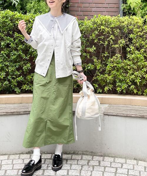 DRESKIP(ドレスキップ)の「◆ストライプ衿取り外しブラウス(シャツ/ブラウス・レディース・グレー系その他/ベージュ系その他5/ダークグリーン系2・02/03/04)」の10枚目の写真