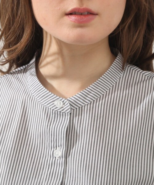 DRESKIP(ドレスキップ)の「◆ストライプ衿取り外しブラウス(シャツ/ブラウス・レディース・グレー系その他/ベージュ系その他5/ダークグリーン系2・02/03/04)」の21枚目の写真