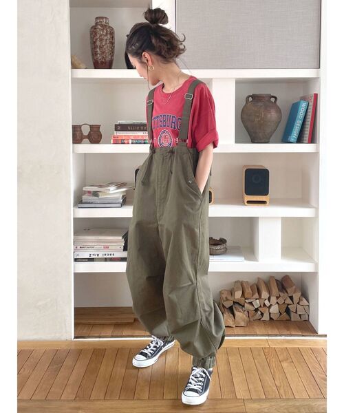 Ungrid(アングリッド)の「カレッジロゴビッグTee(Tシャツ/カットソー・レディース・チャコールグレー/ライトグレー/レッド/グリーン・FREE)」の10枚目の写真