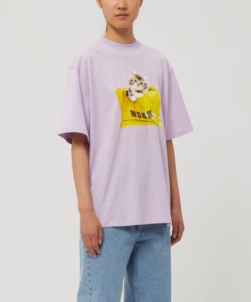 MSGM（エムエスジーエム）の「MSGM CAT LOGO BAG グラフィックT