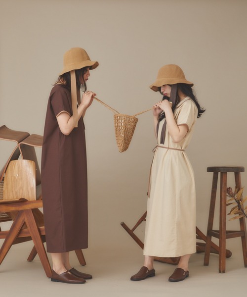 moi tytto（モイテュット）の「【再発売】リボン付きカギ編みバケットハット（ハット・レディース・ベージュ/ブラウン/ブラック・FREE）」の16枚目の写真