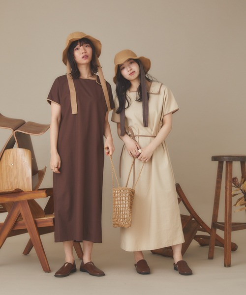 moi tytto（モイテュット）の「【再発売】リボン付きカギ編みバケットハット（ハット・レディース・ベージュ/ブラウン/ブラック・FREE）」の17枚目の写真