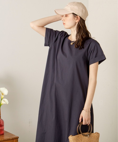 ANGIE（アンジー）の「コットンＡラインマキシワンピース（ワンピース・レディース・ネイビー/レッド/ブラック/グリーン・FREE）」の18枚目の写真