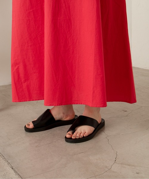 ANGIE（アンジー）の「コットンＡラインマキシワンピース（ワンピース・レディース・ネイビー/レッド/ブラック/グリーン・FREE）」の5枚目の写真