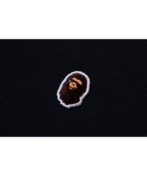 アベイシングエイプ　ポロシャツ　ワンポイント　　ブラック　M A BATHING APE(アベイシングエイプ) ONE POINT POLO ワン