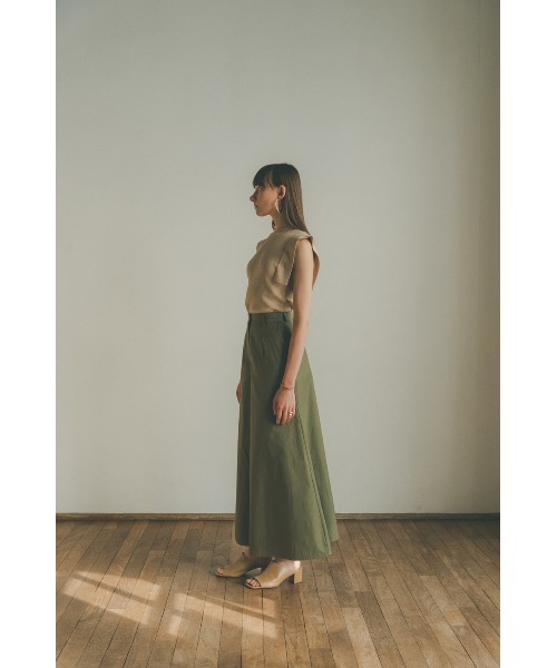 CLANE（クラネ）の「FLARE CHINOS PANTS（チノパンツ・レディース・ベージュ/カーキ系/ブラック・1/2/0）」の22枚目の写真