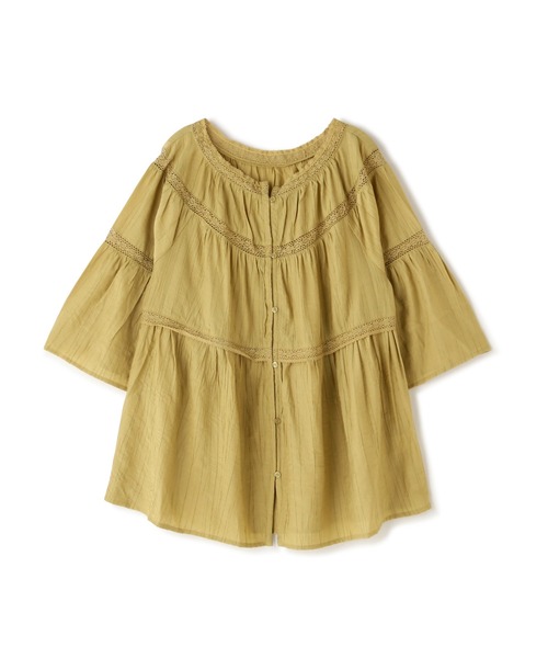 N.(N. Natural Beauty Basic)(エヌエヌナチュラルビューティーベーシック)の「◆ティアードレースチュニックブラウス(シャツ/ブラウス・レディース・イエロー/ブラック/オフホワイト・MEDIUM)」の19枚目の写真