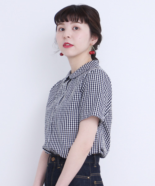 CHILD WOMAN（チャイルドウーマン）の「100/2ブロード 丸衿半袖