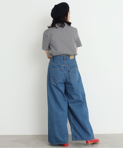 CHILD WOMAN（チャイルドウーマン）の「100/2ブロード 丸衿半袖ブラウス（シャツ/ブラウス・レディース・ホワイト/ブラック系その他/レッド系その他・FREE）」の16枚目の写真