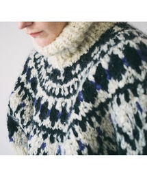 unfil（アンフィル）の「unfil アンフィル / cashmere blend hand-knit  