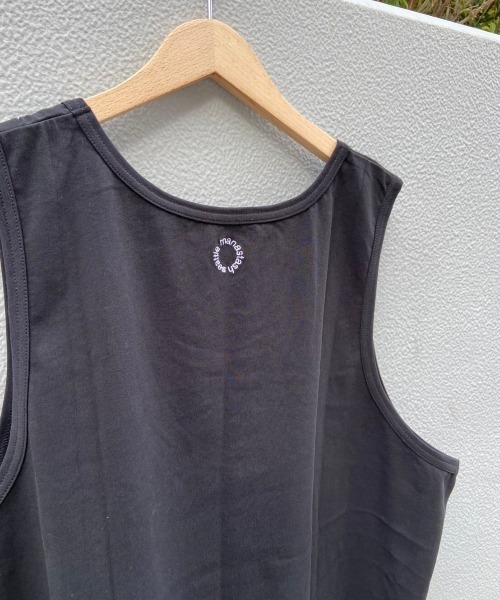 MANASTASH(マナスタッシュ)の「MANASTASH/マナスタッシュ MS Circle logo tanktop MSサークルロゴタンクトップ(タンクトップ・メンズ・ホワイト/ブラック・MEDIUM/LARGE)」の3枚目の写真