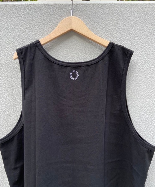MANASTASH(マナスタッシュ)の「MANASTASH/マナスタッシュ MS Circle logo tanktop MSサークルロゴタンクトップ(タンクトップ・メンズ・ホワイト/ブラック・MEDIUM/LARGE)」の11枚目の写真