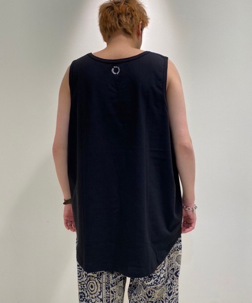 MANASTASH(マナスタッシュ)の「MANASTASH/マナスタッシュ MS Circle logo tanktop MSサークルロゴタンクトップ(タンクトップ・メンズ・ホワイト/ブラック・MEDIUM/LARGE)」の14枚目の写真