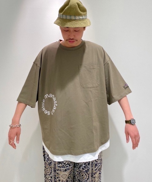 MANASTASH(マナスタッシュ)の「MANASTASH/マナスタッシュ MS Circle logo tanktop MSサークルロゴタンクトップ(タンクトップ・メンズ・ホワイト/ブラック・MEDIUM/LARGE)」の12枚目の写真