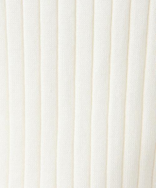 UNITED ARROWS（ユナイテッドアローズ）の「＜VONDEL（ボンデル）＞ ワイドリブ ニット ◆（ニット/セーター・レディース・ホワイト/ブラック・フリー）」の9枚目の写真