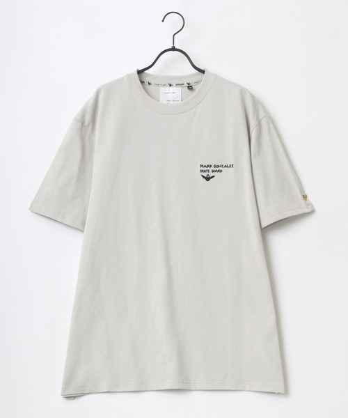 (What it isNt)ART BY MARKGONZALES(ワットイットイズント)の「(What it isNt) ART BY MARKGONZALES/(ワットイットイズント) アートバイマークゴンザレス ビッグシルエット バックプリント カレッジ グラフィック イラスト Tシャツ(Tシャツ/カットソー・メンズ・ホワイト/ライトグレー/ブラック・M/L/XL)」の15枚目の写真