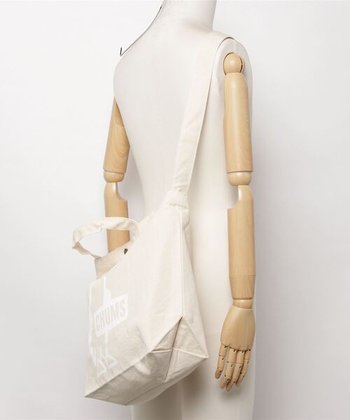 CHUMS（チャムス）の「CHUMS/チャムス ショルダーバック ブービーキャンバスショルダー CH60-2557（ショルダーバッグ・メンズ・マルチ/ブラック/ホワイト・FREE）」の10枚目の写真