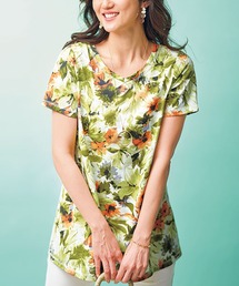 美人顔シルエットプリントプルオーバー
