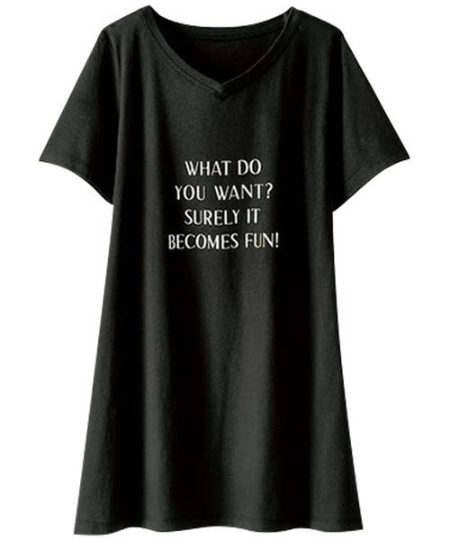 BELLUNA PLUS(ベルーナ)の「美人顔シルエットプリントプルオーバー(Tシャツ/カットソー・レディース・ブラック/ターコイズブルー/その他1/その他2/グリーン系その他・X-LARGE/MEDIUM/LARGE)」の1枚目の写真