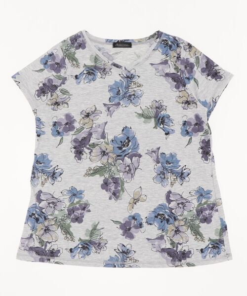 BELLUNA PLUS(ベルーナ)の「美人顔シルエットプリントプルオーバー(Tシャツ/カットソー・レディース・ブラック/ターコイズブルー/その他1/その他2/グリーン系その他・X-LARGE/MEDIUM/LARGE)」の21枚目の写真