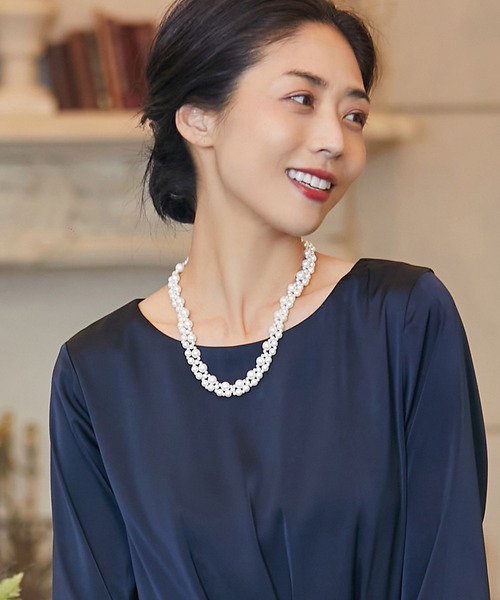 DRESS STAR（ドレス スター）の「パールネックレスネックレス レディース ロング パール　パーティー結婚式（ネックレス・レディース・ホワイト・フリー）」の11枚目の写真