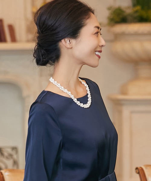 DRESS STAR（ドレス スター）の「パールネックレスネックレス レディース ロング パール　パーティー結婚式（ネックレス・レディース・ホワイト・フリー）」の10枚目の写真