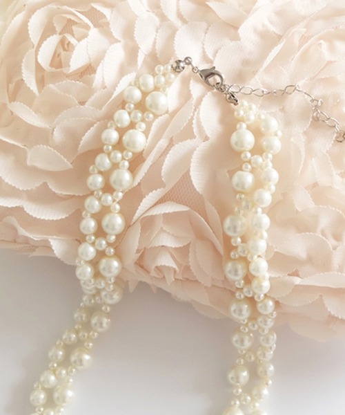 DRESS STAR（ドレス スター）の「パールネックレスネックレス レディース ロング パール　パーティー結婚式（ネックレス・レディース・ホワイト・フリー）」の5枚目の写真