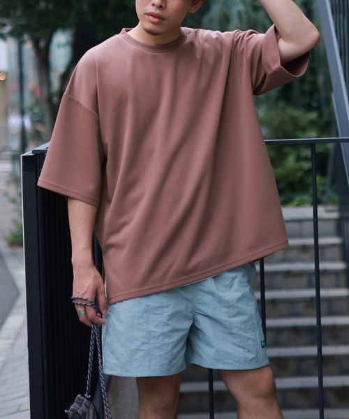 CIAOPANIC TYPY（チャオパニックティピー）の「冷感ダンボールビッグTee（Tシャツ/カットソー・メンズ・ブラウン/グレー/オフホワイト/オリーブ/ダークネイビー・M/L）」の3枚目の写真