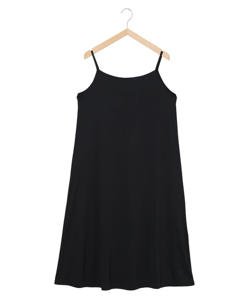 STRAWBERRY-FIELDS（ストロベリーフィールズ）の「Ｐｅトリコットアンダードレス　ワンピース（ワンピース・レディース・ブラック/ベージュ・2）」の5枚目の写真