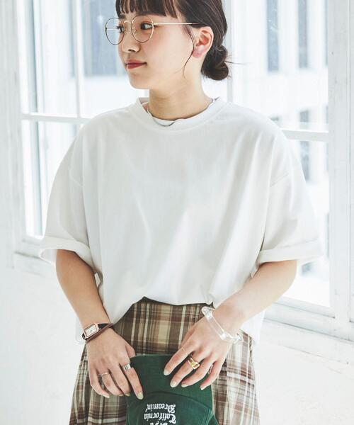 バックタック強撚tシャツ 無地 ボーダー レディース Women Coen コーエン 公式ファッション通販