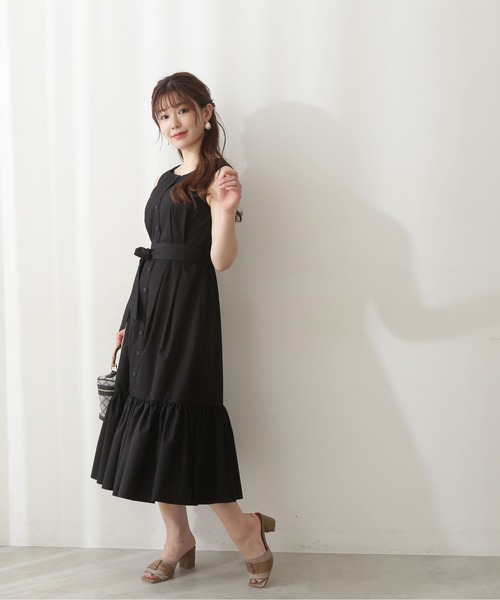 PROPORTION BODY DRESSING（プロポーションボディドレッシング）の「ティアードシャツワンピース / 1212240507（ワンピース・レディース・カーキ/ブラック/オレンジ・SMALL/MEDIUM）」の9枚目の写真