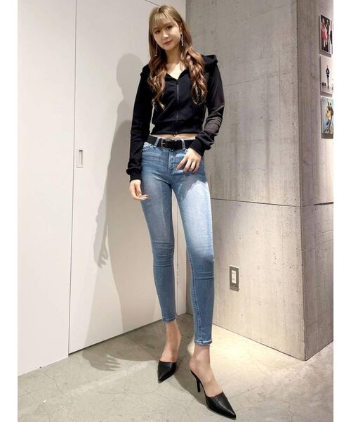 GYDA（ジェイダ）の「BASICショートパーカー（パーカー・レディース・ブラック/グレー/オフホワイト/ベージュ・FREE）」の13枚目の写真