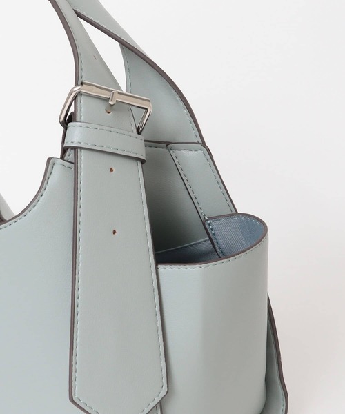 SENSE OF PLACE by URBAN RESEARCH（センスオブプレイスバイアーバンリサーチ）の「ミニクリテトートバッグ（トートバッグ・レディース・ブラック/アイボリー/ライトベージュ/ライトブルー・ONE）」の14枚目の写真