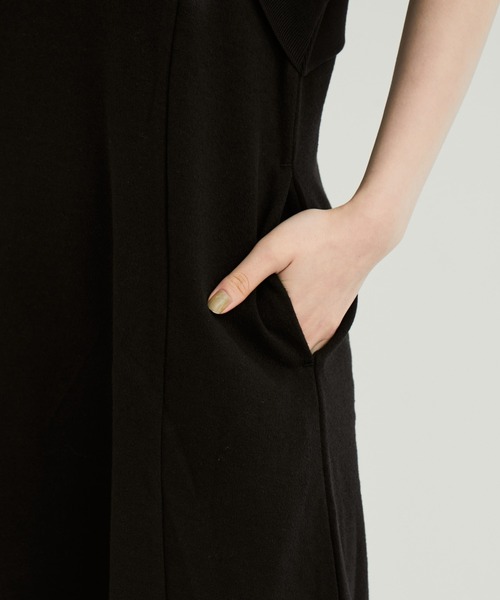 ADAM ET ROPE'（アダムエロペ）の「【WEB限定】レイヤードライクフレアワンピース（ワンピース・レディース・キナリ/ブラック・FREE）」の12枚目の写真