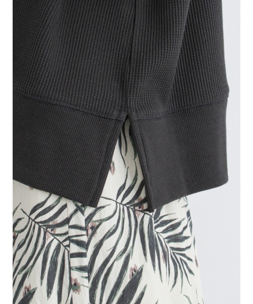 Lugnoncure(ルノンキュール)の「ハーフジップトップス【セットアップ】(Tシャツ/カットソー・レディース・ブラック/オレンジ/キナリ・フリ-)」の8枚目の写真