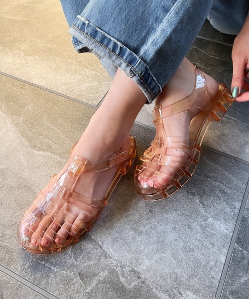 AMOUR BOX（アムールボックス）の「クリアグルカサンダル（サンダル・レディース・クリアブラック/シルバー系その他/クリアブラウン/ブラック/ゴールド系その他・37/38/36/40/39）」の3枚目の写真