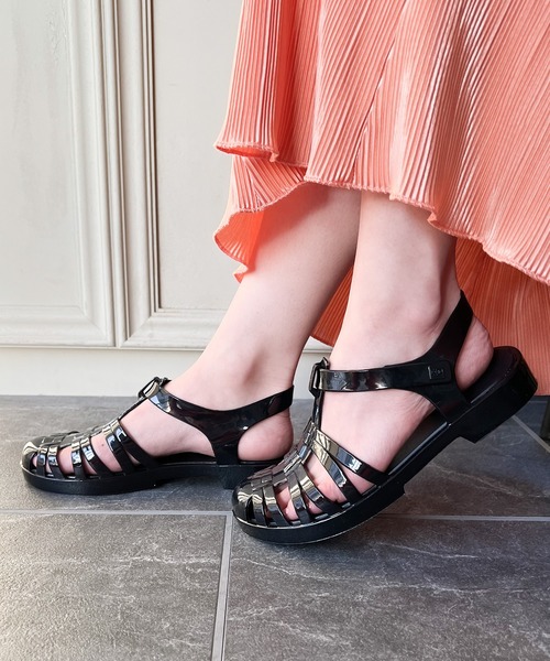 AMOUR BOX（アムールボックス）の「クリアグルカサンダル（サンダル・レディース・クリアブラック/シルバー系その他/クリアブラウン/ブラック/ゴールド系その他・37/38/36/40/39）」の6枚目の写真