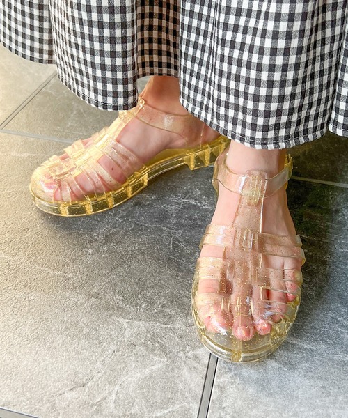 AMOUR BOX（アムールボックス）の「クリアグルカサンダル（サンダル・レディース・クリアブラック/シルバー系その他/クリアブラウン/ブラック/ゴールド系その他・37/38/36/40/39）」の16枚目の写真