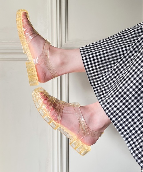 AMOUR BOX（アムールボックス）の「クリアグルカサンダル（サンダル・レディース・クリアブラック/シルバー系その他/クリアブラウン/ブラック/ゴールド系その他・37/38/36/40/39）」の19枚目の写真