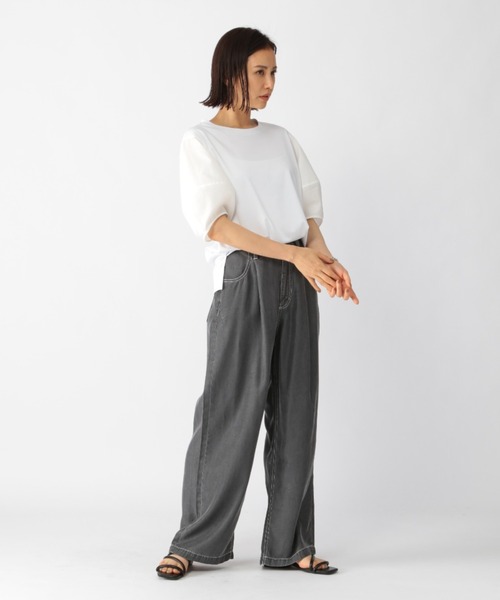 BARNYARDSTORM（バンヤードストーム）の「BARNYARDSTORM / ワイドライトデニム（デニムパンツ・レディース・グレー/インディゴブルー・1/2/00/0）」の10枚目の写真