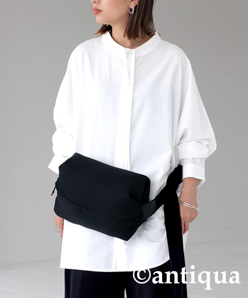 antiqua（アンティカ）の「ウェットスーツ素材マシュマロバッグ（ショルダーバッグ・レディース・ブラック・FREE）」の22枚目の写真