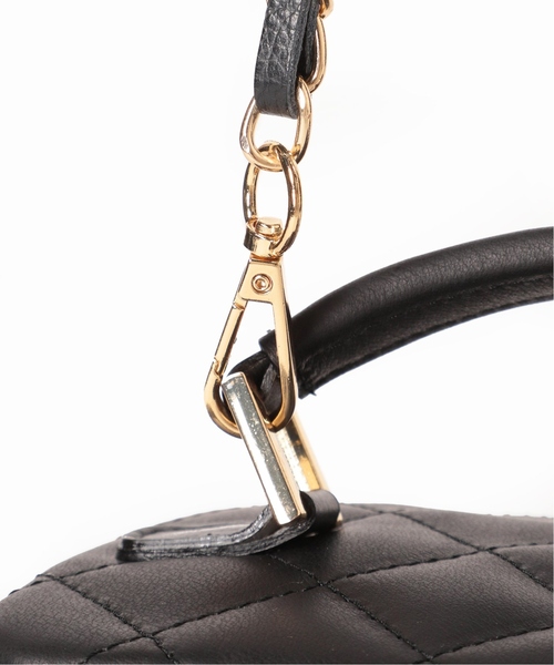 【美品】MILOS ミロス　キルティング2wayバニティバッグ　ショルダー　黒 La TOTALITE（ラトータリテ）の「【MILOS/ミロス】 キルティング